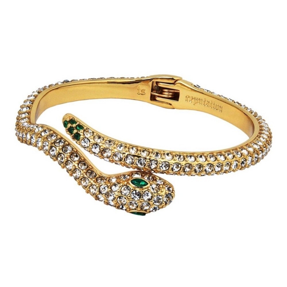 NWT Official Taylor Swift Reputation Snake Cuff Bracelet Gold One Size